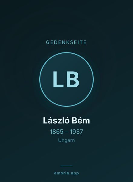 Gedenkportrait von László Bém