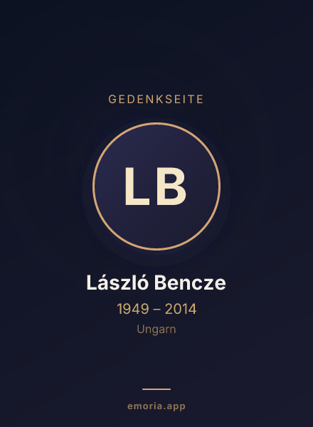 Gedenkportrait von László Bencze