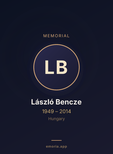 Memorial portrait of László Bencze