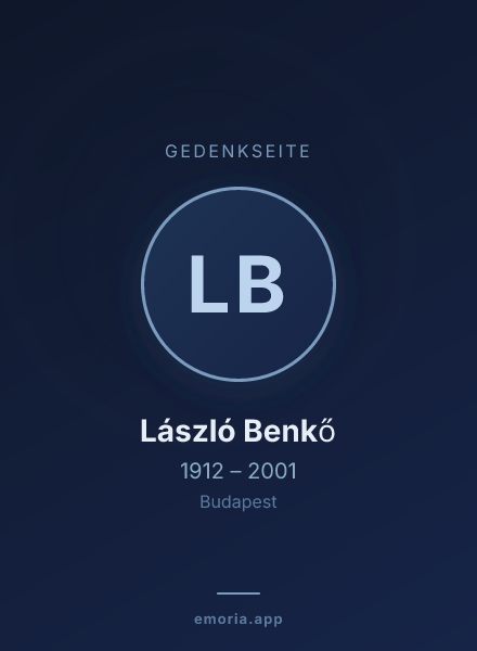 Gedenkportrait von László Benkő
