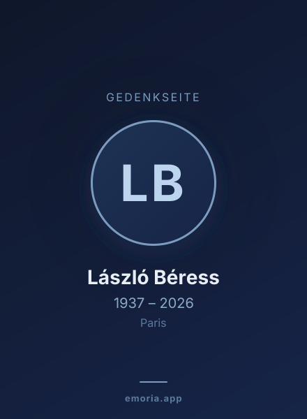 Gedenkportrait von László Béress