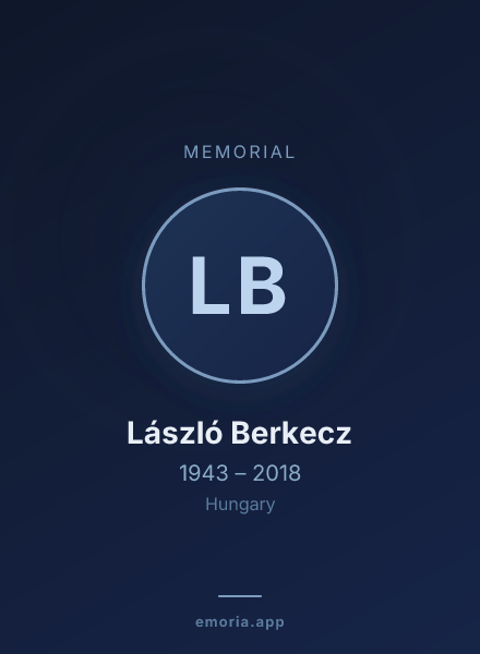 Memorial portrait of László Berkecz