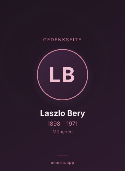Gedenkportrait von Laszlo Bery