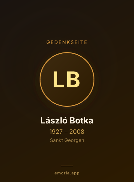 Gedenkportrait von László Botka
