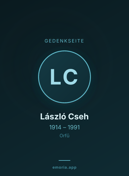 Gedenkportrait von László Cseh
