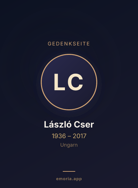 Gedenkportrait von László Cser