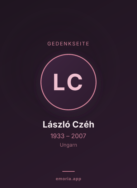 Gedenkportrait von László Czéh