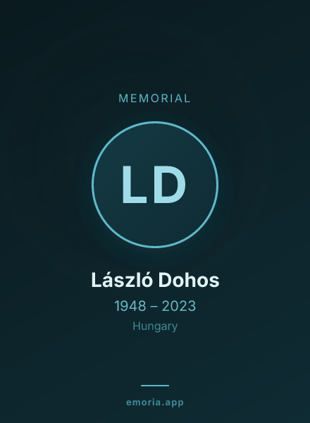 Memorial portrait of László Dohos