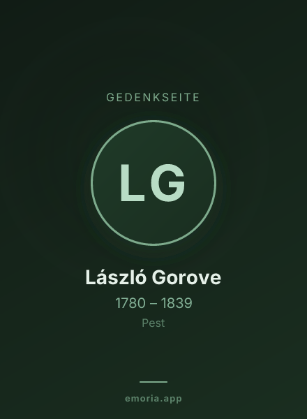 Gedenkportrait von László Gorove