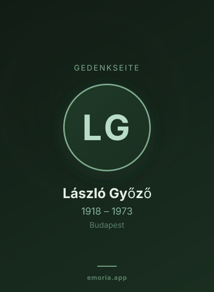 Gedenkportrait von László Győző