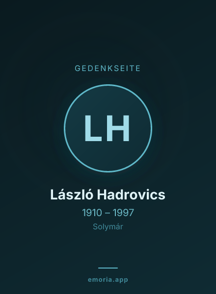 Gedenkportrait von László Hadrovics