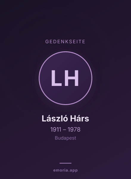 Gedenkportrait von László Hárs