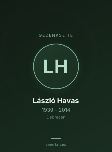 Gedenkportrait von László Havas