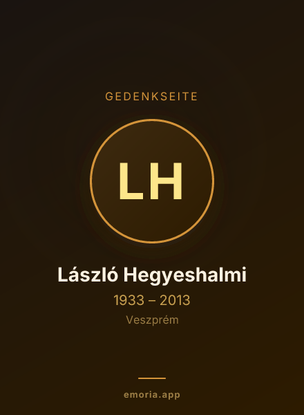 Gedenkportrait von László Hegyeshalmi