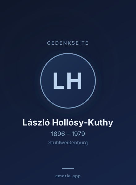 Gedenkportrait von László Hollósy-Kuthy