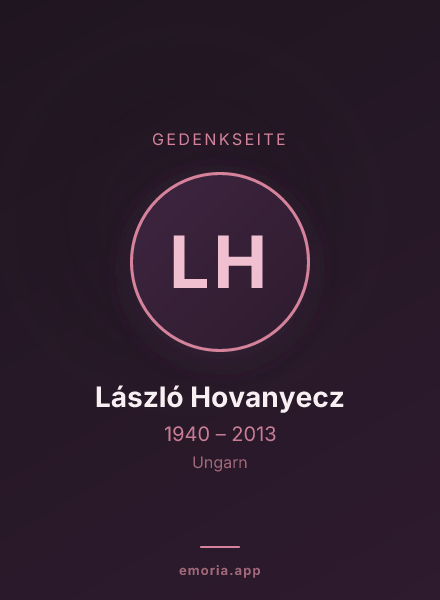 Gedenkportrait von László Hovanyecz