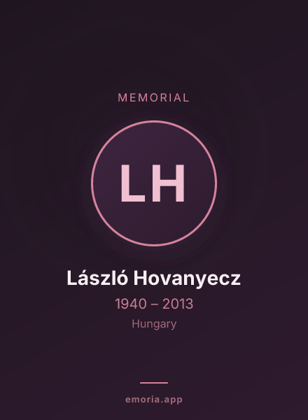 Memorial portrait of László Hovanyecz