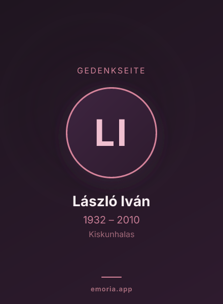 Gedenkportrait von László Iván