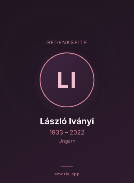 Gedenkportrait von László Iványi