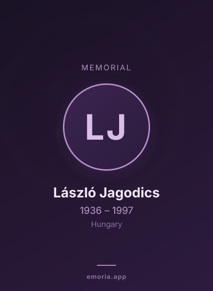 Memorial portrait of László Jagodics