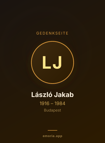Gedenkportrait von László Jakab