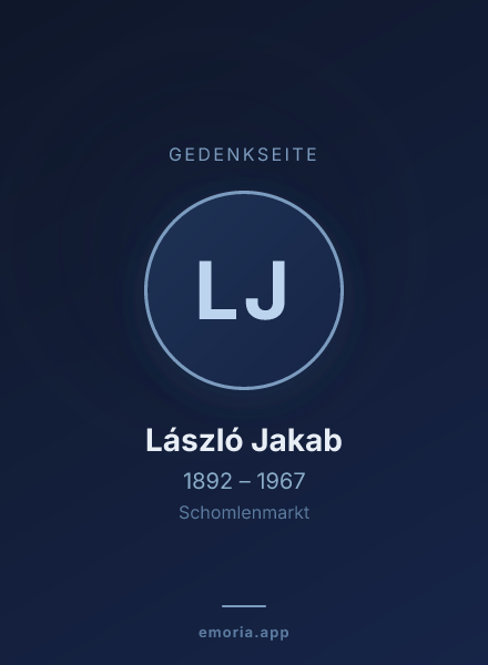 Gedenkportrait von László Jakab