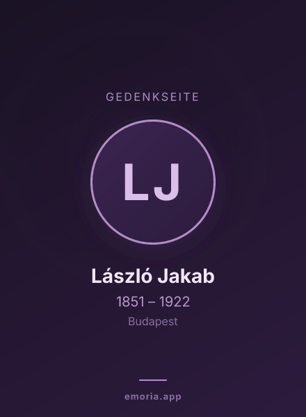 Gedenkportrait von László Jakab