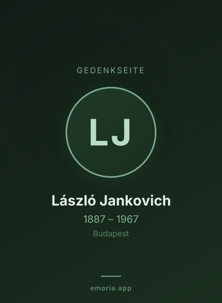 Gedenkportrait von László Jankovich