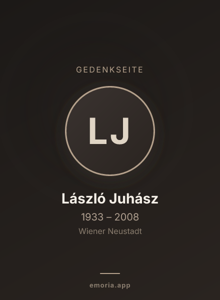 Gedenkportrait von László Juhász