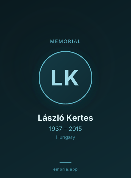 Memorial portrait of László Kertes