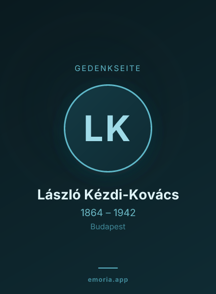 Gedenkportrait von László Kézdi-Kovács