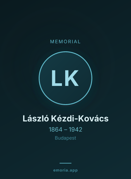 Memorial portrait of László Kézdi-Kovács