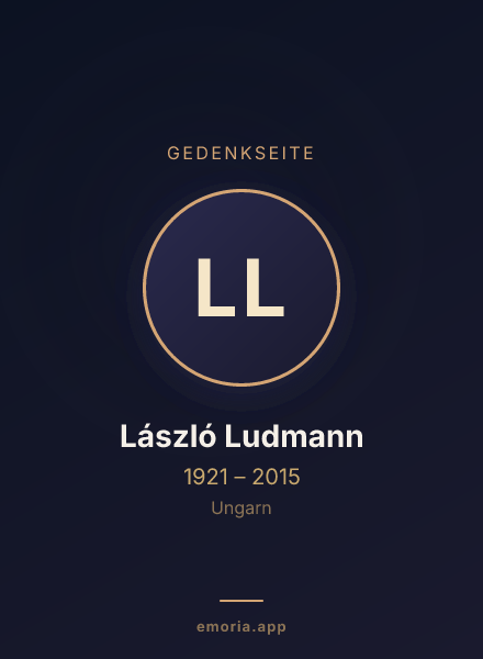 Gedenkportrait von László Ludmann