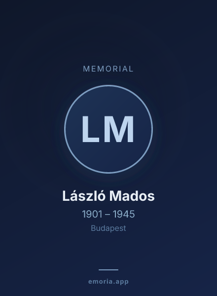 Memorial portrait of László Mados