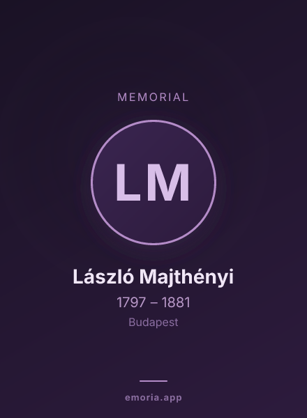 Memorial portrait of László Majthényi