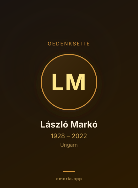Gedenkportrait von László Markó