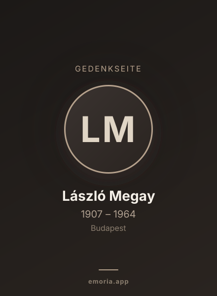 Gedenkportrait von László Megay