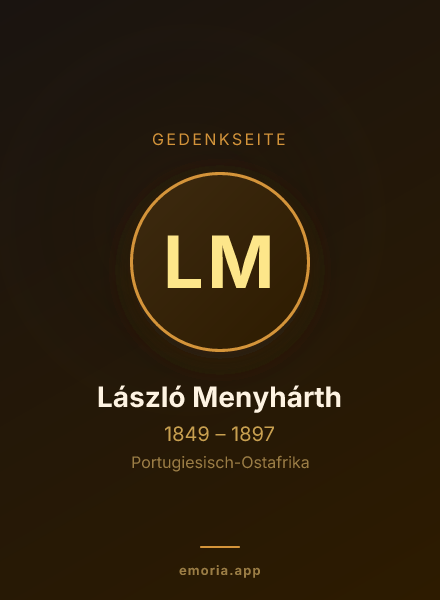 Gedenkportrait von László Menyhárth