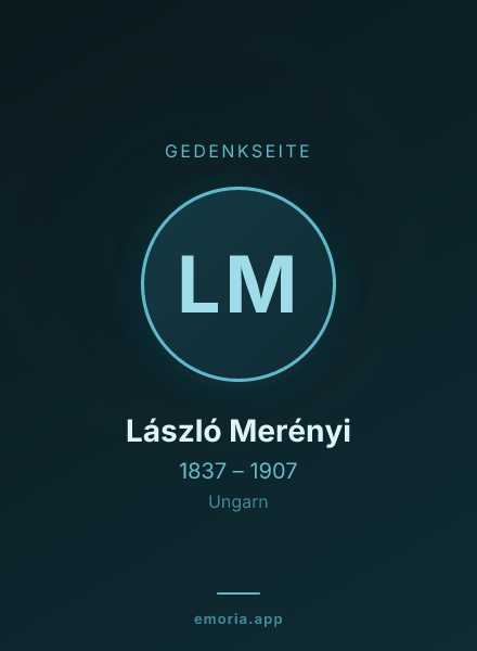 Gedenkportrait von László Merényi
