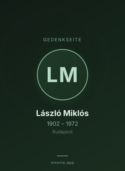 Gedenkportrait von László Miklós