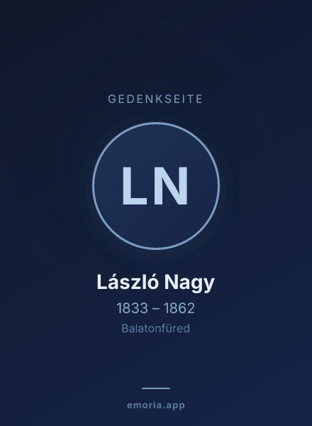 Gedenkportrait von László Nagy