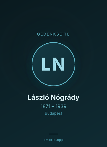 Gedenkportrait von László Nógrády