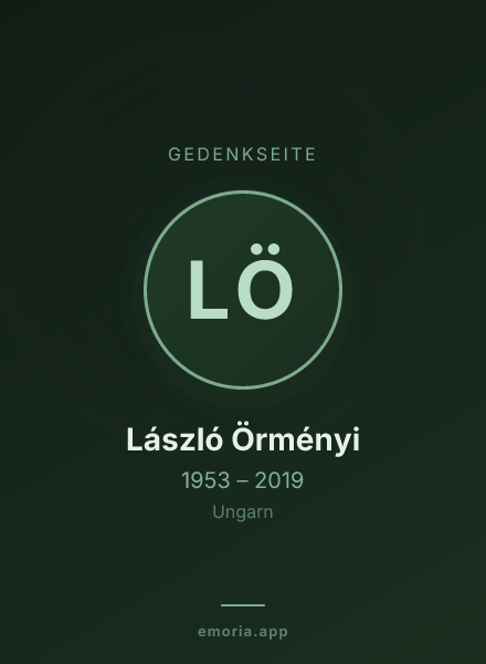 Gedenkportrait von László Örményi