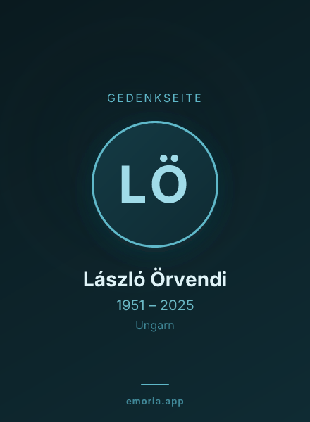 Gedenkportrait von László Örvendi