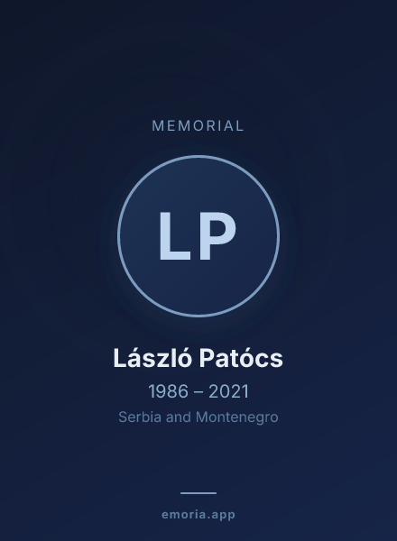 Memorial portrait of László Patócs