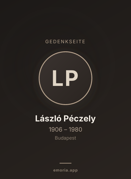 Gedenkportrait von László Péczely