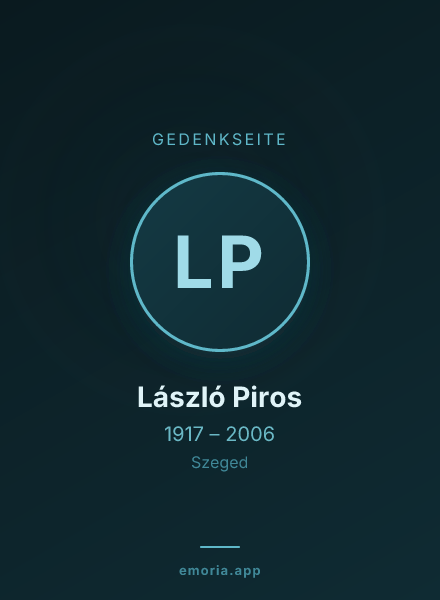 Gedenkportrait von László Piros