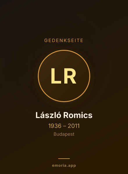 Gedenkportrait von László Romics