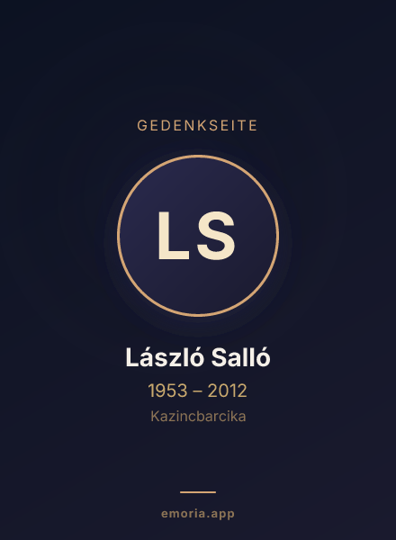 Gedenkportrait von László Salló
