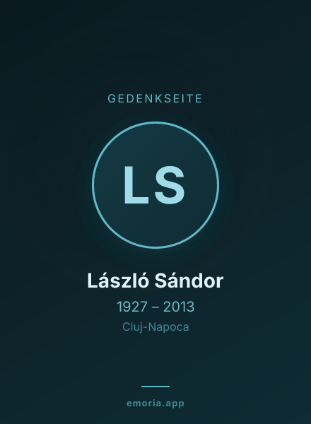 Gedenkportrait von László Sándor